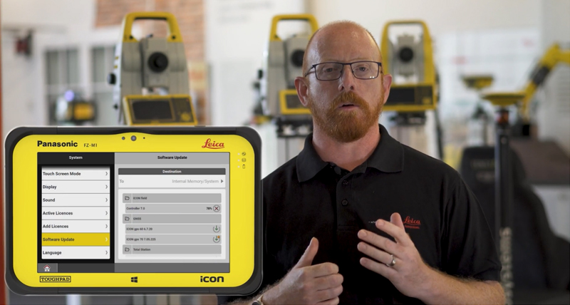 Logiciel de construction Leica iCON field version 7 - Notification sur les nouvelles versions